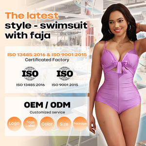 Costume da bagno modellante a V 2026 con effetto push-up, allacciatura posteriore e vita snellente, per donna, ideale per l'estate e la <span class=keywords><strong>spiaggia</strong></span> - Product Image 6