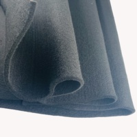 2mm polyester épaissi et durci noir blanc gris recyclable aiguilleté non-tissé rouleau feutre doublure de chaussure utilisée