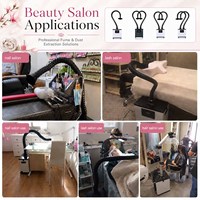Extracteur de fumée et d'odeurs FC-1001 pour salon de beauté et coiffure, 210W, 335m³/h, AC 110V/220V, faible bruit 52dB
