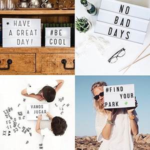 กล่องไฟโรงภาพยนตร์ขนาด A4สว่างขึ้นกล่องข้อความ LED ที่มี96ชิ้นตัวอักษรตัวเลข<span class=keywords><strong>สัญลักษณ์</strong></span>สำหรับวันหยุด,วันเกิด,ตกแต่งงานแต่งงาน - Product Image 6