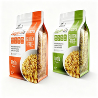 Sachets personnalisés imprimés avec fermeture éclair pour céréales sans gluten, chips et snacks sains – Emballage personnalisable