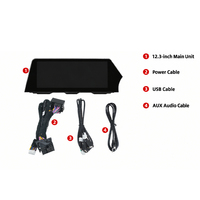 Foforfor Écran tactile 12,3 pouces avec système Linux et Carplay pour BMW Série 5 GT 2011-2012 (conduite à droite) – Autoradio GPS DSP avec unité centrale CIC