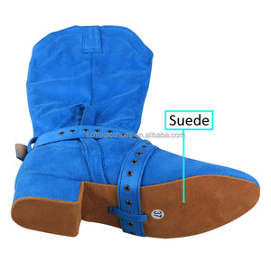 Bottes <span class=keywords><strong>de</strong></span> <span class=keywords><strong>danse</strong></span> western en daim violet avec logo personnalisé pour femme, à fermeture éclair, mi-mollet, <span class=keywords><strong>chaussures</strong></span> <span class=keywords><strong>de</strong></span> <span class=keywords><strong>danse</strong></span> d'hiver - Product Image 2