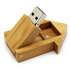 Regalos Creativos de Promoción de Agencias Inmobiliarias, Memoria USB de Bambú con Forma de Casa y Logotipo Impreso, Interfaz USB 2.0 y 3.0 - Product Image 4