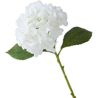 Bunga Hydrangea Kecil Berkualitas Tinggi dari Lateks, Bunga Hydrangea Putih Buatan dengan Sentuhan Alami untuk Dijual