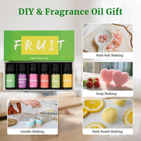 Huile parfumée aux fruits, lot de 6 pièces, également pour diffuseur à bâtonnets, fabrication de bougies, savon artisanal, rehausseur de parfum pour lessive, huile essentielle multi-usages
