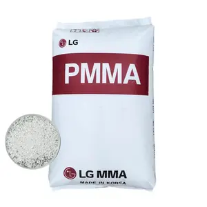 Yüksek akış renklendirilebilir PMMA IF850 MFI 12.5 plastik reçine granülleri aletleri uygulaması için şeffaf yeni malzeme