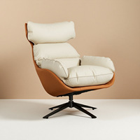 Fauteuil pivotant de luxe italien moderne, vert, à dossier haut, inclinable, avec appui-tête, pour salon