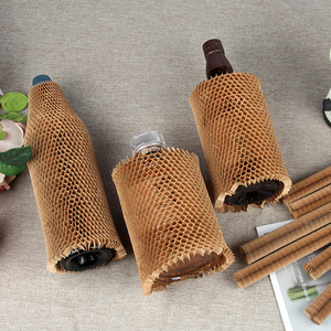 Pelindung Kertas Kraft Sarang Lebah Tiga Dimensi Anti-benturan Dapat Didaur Ulang untuk Barang Pecah Belah Anggur Merah - Product Image 3