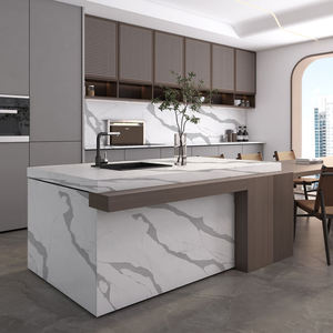 ODM/OEM TMZ Diseño Moderno 5033 Losa Grande de Cuarzo Ondulado Impermeable para Encimeras de Cocina de Hotel - Product Image 6