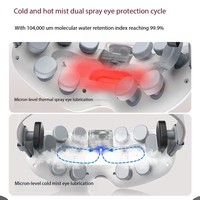 Appareil de massage oculaire intelligent à 12 points d'acupression, avec brume chaude et froide, musique Bluetooth sans fil, vibrations, contrôle de la minuterie et batterie 3000 mAh