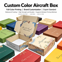 Boîte pliable personnalisée imprimée pour avion, emballage recyclable pour café, boîte à grains de café, boîte cadeau en papier pour tasses à café