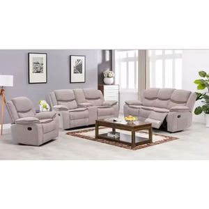 Frank Furniture Factory Direct Modern Luxury Premium Leather Massage <b>Cooling</b> Extendable Wood Frame Reclining Sofa Living Room - Product Image 2