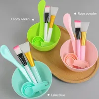 Ensemble de bols en plastique durables pour mélanger et appliquer des masques faciaux, des outils de maquillage, des bols en caoutchouc pour soins du visage, outils de mélange, outil de mesure