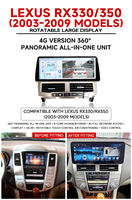 Nuevo Reproductor Multimedia para Auto de 12.3 Pulgadas con Pantalla Táctil Android, Radio, GPS, Navegación, Carplay y Asistencia de Reversa para Lexus