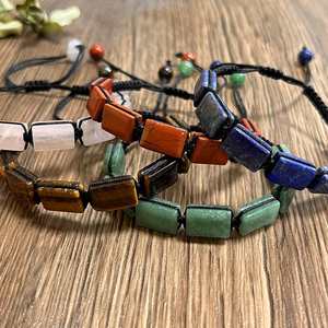 Pulsera de Piedra Natural con Cuentas de Vidrio Coloridas para Mejorar la Concentración, Servicio de Joyería Personalizada para Mayoristas, Plan de Precios por Niveles - Product Image 5
