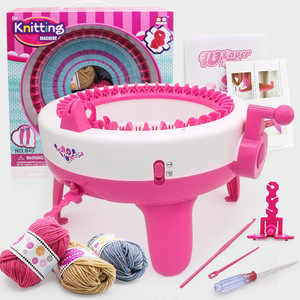 Children's family sentro knitting machine 48 needles DIY weaving star cylinder knitting wool machine with wool toys