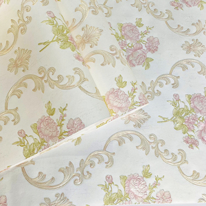 3D Europäischer Stil Blumenmuster Präzisionsgeprägte Feuerfeste & Schallabsorbierende Tapete für Schlafzimmer Wohnzimmer TV-Hintergrund - Product Image 2