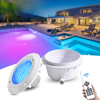 Lampe de piscine encastrée RGB à télécommande AC 12V, submersible, 12W, 18W, 25W, 35W, 45W, éclairage LED pour piscine de haute qualité