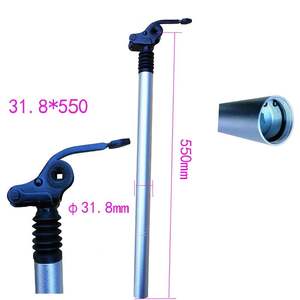 Tubo de asiento de bicicleta eléctrica de montaña, <span class=keywords><strong>amortiguador</strong></span> de aleación de aluminio, soporte de <span class=keywords><strong>tija</strong></span> de sillín de bicicleta plegable ajustable - Product Image 6