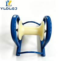 Galet de guidage de câble droit professionnel YILI pour installation de lignes électriques, poulie robuste en nylon pour un tirage de câble souterrain fluide