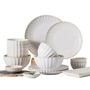 Оптовая продажа, фарфоровая белая керамическая тарелка