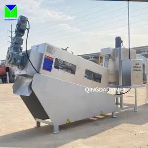 Industrial Effluent Waste Water Treatment Plant Sludge Dewatering Screw Press Dehydrator Machine