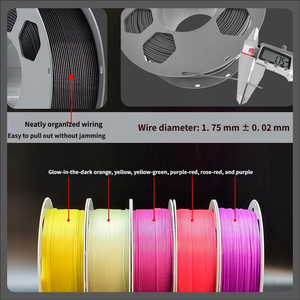 Consumibles de Impresión, Nuevo Filamento PETG que Brilla en la Oscuridad, 1.75mm, Alta Resistencia, para Impresoras 3D Creality Bambu, Larga Duración - Product Image 5