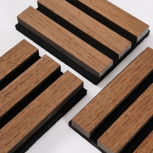 Placa difusora acústica de muestra gratis moderna, listón de madera de fibra de poliéster, <span class=keywords><strong>pared</strong></span> de difusión de sonido antirruido <span class=keywords><strong>para</strong></span> insonorización de Hospital - Product Image 4