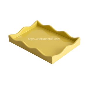 ถาดใส่แล็คเกอร์ทรงสี่เหลี่ยมผืนผ้าถาดตกแต่งอาหารที่มีสีสันจากหัตถกรรมเวียดนามขายส่ง - Product Image 4