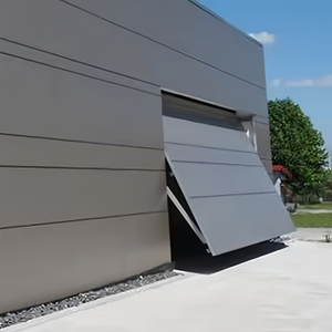 <span class=keywords><strong>Porte</strong></span> de <span class=keywords><strong>garage</strong></span> inclinable en aluminium, finition moderne, isolée, antirouille, économie d'énergie, pour villa - Product Image 4