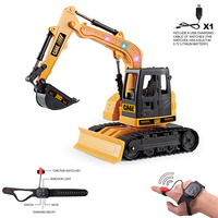 1:45 2.4G 8 voies chenille ingénierie véhicule modèle Rc voiture Construction ingénierie manuel sans fil télécommande pelle jouet