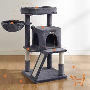 Tour pour chat à plusieurs niveaux Grand support d'escalade pour chat avec perchoir en peluche Jouets pour le jeu et le repos - Product Image 3