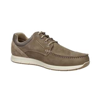 Chaussures à lacets pour hommes Imac, couleur taupe, tailles 40, 41, 42, 43, 44, hauteur de talon 2 cm, chaussures tendance en toile - Product Image 2