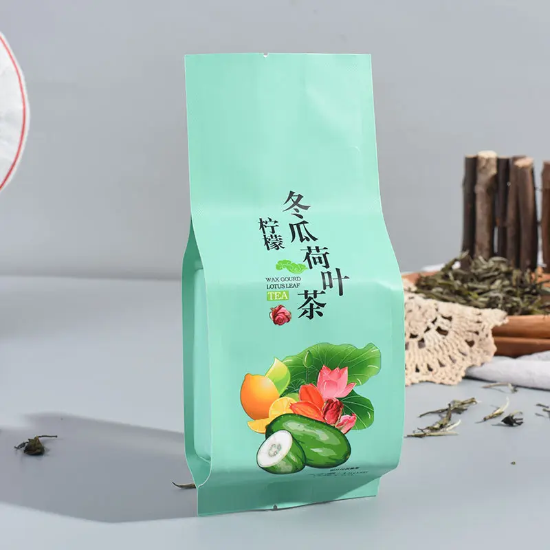 Custom Printed Colors Aluminum Foil Plastic Packing Bag For Tea Leaf Packing Bag Coffee Tea Packing Bag