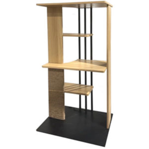Árbol para gatos Calit, modelo Cali, de roble. El árbol para gatos Cali es un mueble moderno y multifuncional, perfecto para gatos y hogares elegantes. Diseñado para serlo. - Product Image 1
