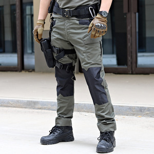 Pantalon tactique Extérieur Résistant à l'usure Respirant Zipper Fly Assault Pantalon Flat Front - Product Image 2