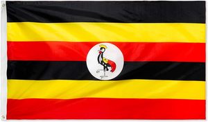 Uganda cờ 3ftx5ft <span class=keywords><strong>ugandan</strong></span> quốc gia cờ polyester với Brass grommets 3x5 chân cờ - Product Image 5