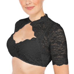 New cross-border beer festival women's elegant classic Halloween regular base layer lace <b>patchwork</b> white <b>shirt</b> top - Product Image 4
