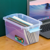 Boîte de rangement en plastique transparente pour vêtements, grande et polyvalente, avec couvercles