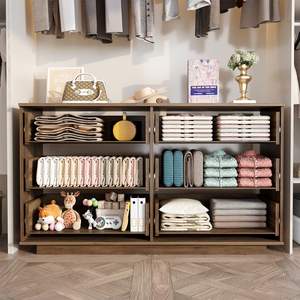 Meuble de rangement moderne personnalisé à 6 <span class=keywords><strong>tiroirs</strong></span> Grande <span class=keywords><strong>commode</strong></span> à cannelures marron Armoire de salon <span class=keywords><strong>en</strong></span> bois pour entrée chambre à coucher - Product Image 4