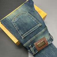 Jeans 2026 Nouvelle Collection Homme – Marque Tendance Haut de Gamme, Élastique, Style Rétro Américain – Pantalon Homme Automne-Hiver – Vente en Gros Usine