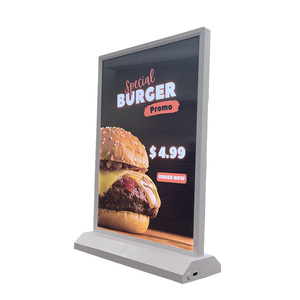 Độ nét cao A4 đồ họa hiển thị Máy tính để bàn điện tử lightbox có thể sạc lại 3D hai mặt trong nhà signage với LED nguồn ánh sáng - Product Image 2