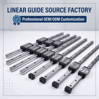 Système de guidage linéaire CNC haute précision et robuste EGH25CA GS PLC avec rail incurvé en acier pour moteur et engrenage, garantie 1 an
