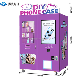 Hot bán DIY trường hợp máy bán hàng tự động tự động điện thoại di động với đồng xu và thẻ tín dụng Hệ thống thanh toán điện thoại-trường hợp bán hàng tự động-máy - Product Image 4