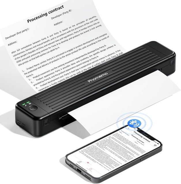Phomemo P831 Wireless A4 Portable Thermal Transfer Printer 300DPI Support Normal Paper for Business Travel Office Printer