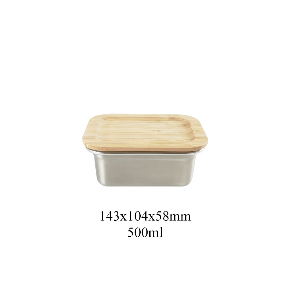 Silver- rectangle 500ml