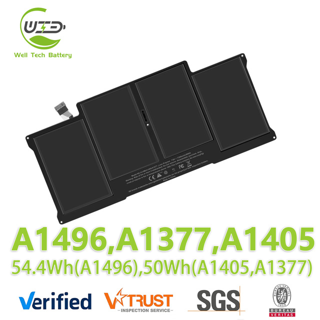 Laptop Battery  A1496 A1377 A1405 for MacBook Air 13" A1369 2010-2011 A1466 2012-2017