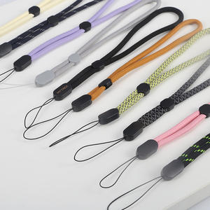 Crochet de lanière en polyester tissé réglable accessoire de dragonne courte pour téléphones mobiles disques USB talkies-walkies haut-parleurs-Anti-perte - Product Image 3