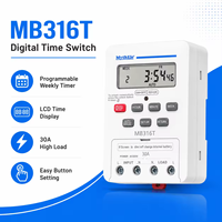 KG316T Timer Saklar Timer Digital Saklar Timer Mikrokomputer AC220V 30A Pengontrol Timer Elektrik 7 Hari yang Dapat Diprogram
